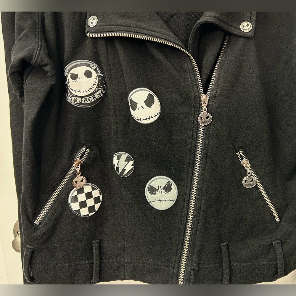 Disney Nightmare Before Christmas Jack Skellington Moto Jacket - Picture 6 of 6